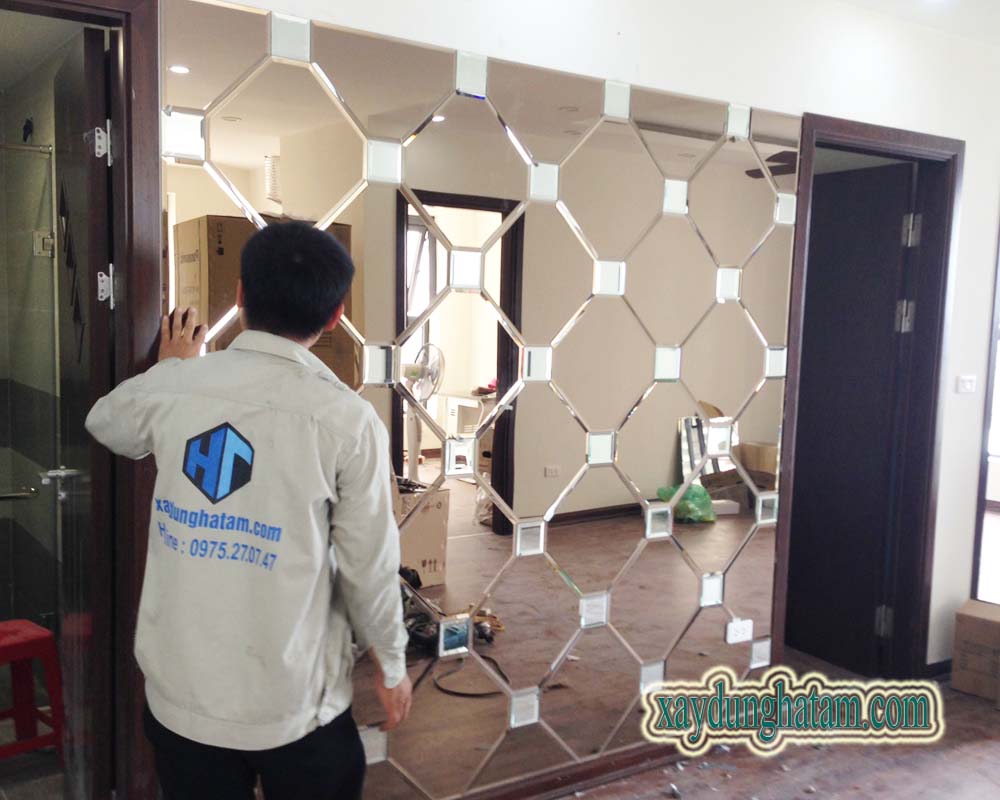 gương ghép trang tri