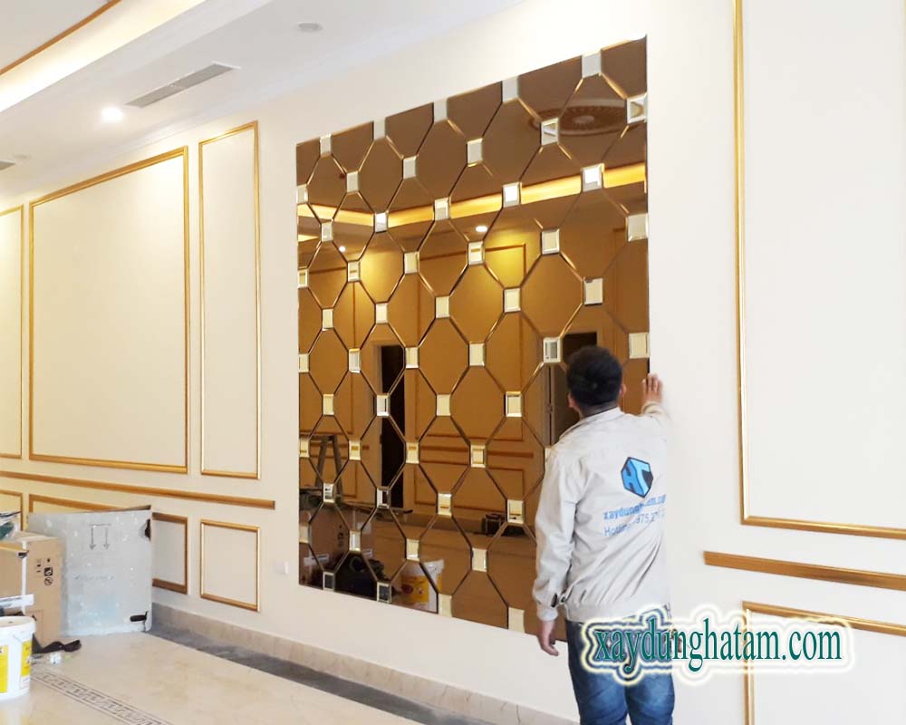 gương ghép quả trám