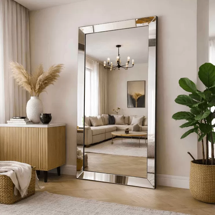 Kích thước gương soi toàn thân cho phòng khách