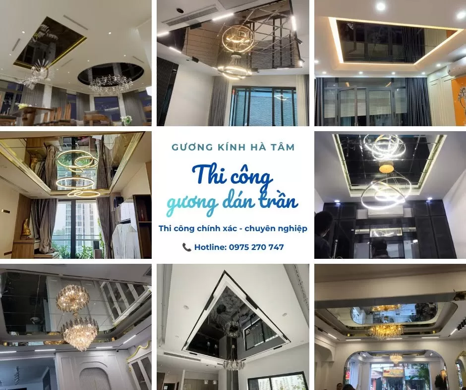 Gương d&aacute;n trần - Xu hướng mới năm nay