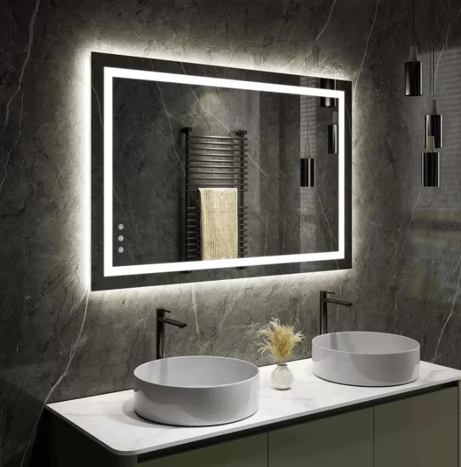 Gương đèn LED giúp không gian có điểm nhất khác biệt