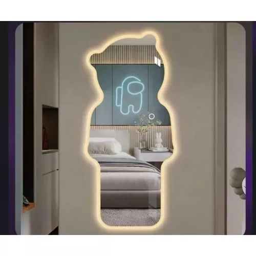 Gương đèn Led hình gấu dễ thương theo yêu cầu