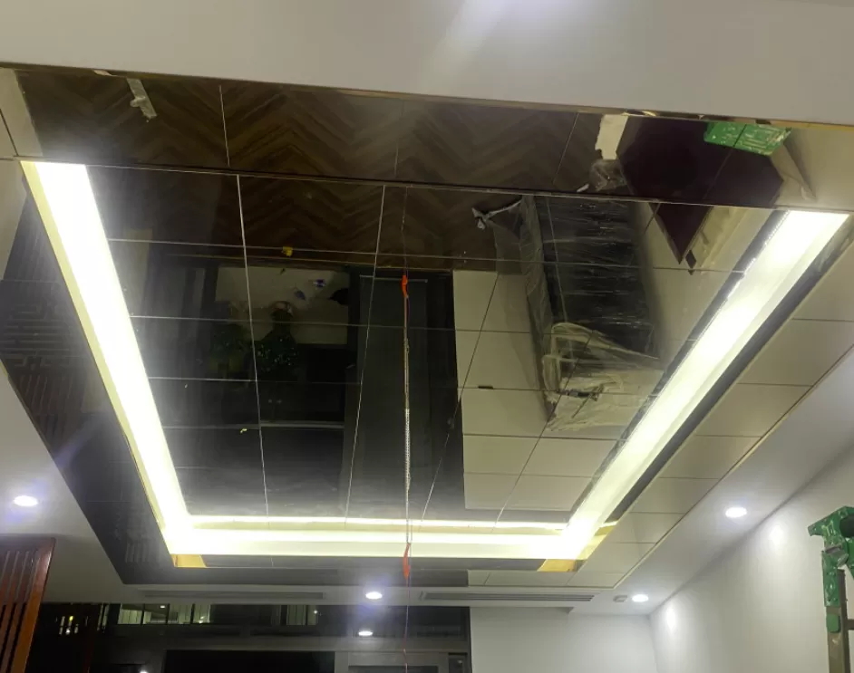 Thi công trần gương Bắc Ninh cho căn hộ chung cư cao cấp