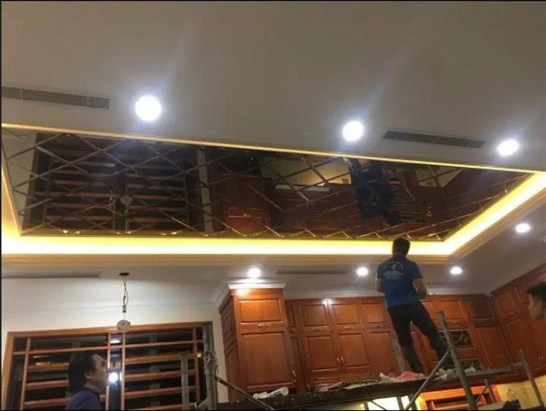 Khảo sát gương dán trần khu vực Bắc Ninh