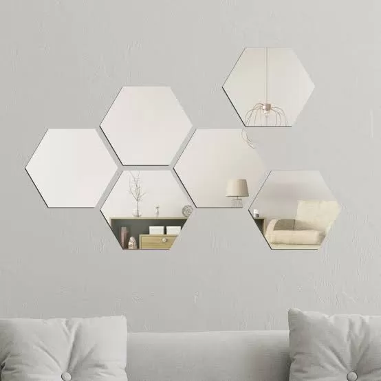 Gương lục giác đẹp: Cách chọn mẫu, phối và lắp đặt bền đẹp