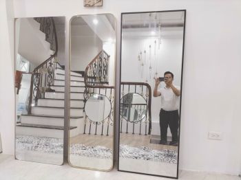 Xưởng cắt gương soi toàn thân, gương soi phòng khách đa dạng mẫu mã, giá xưởng uy tín