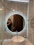 Gương tròn LED  sáng tạo cho nhà tắm-Chiếu sáng đa chiều