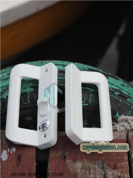 Tay kéo cửa đi trượt trắng KL