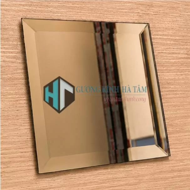 Gương bỉ AGC màu trà