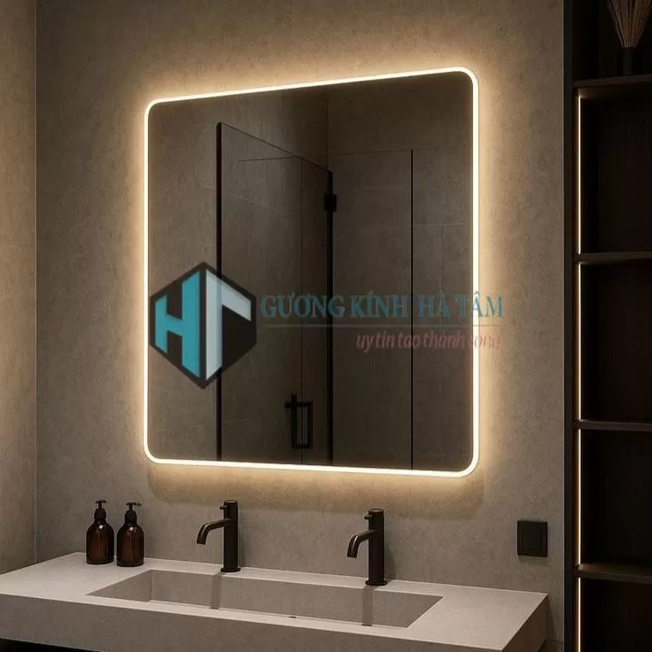 Sáng tạo không gian phòng tắm với gương LED