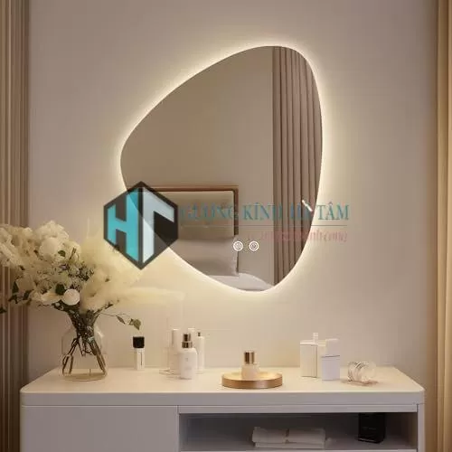 Gương trang điểm có đèn LED hạt đậu