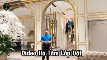 Video Hà Tâm thi công tại khách sạn đắt nhất Châu Á 