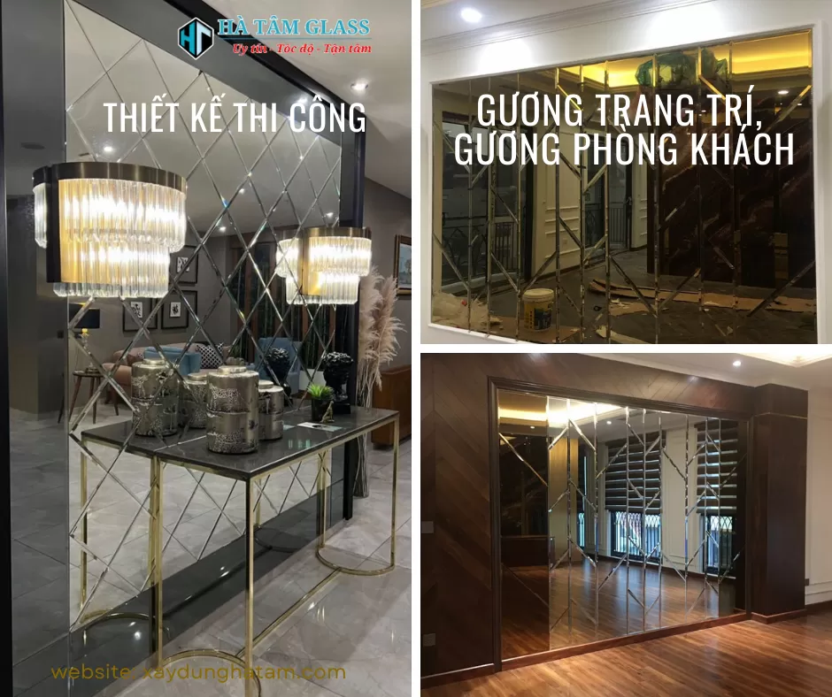 Gương Trang Trí – Bí Quyết Nâng Tầm Không Gian Phòng Khách